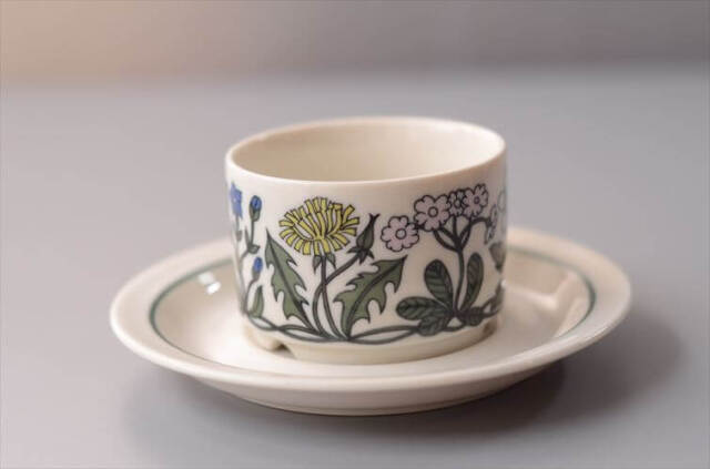 ARABIA アラビア Flora カップ＆ソーサー フローラ Esteri Tomulaの名作 北欧 ヴィンテージ アンティーク