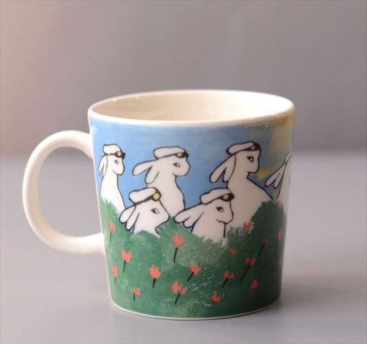 ARABIA Helja Liukko-Sundstrom 2008年 Graduate Bunny マグカップ アラビア ヘルヤ 卒業バニー ウサギ 北欧 ヴィンテージ