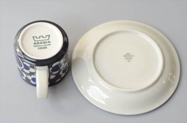 ARABIA アラビア Saara カップ＆ソーサー サーラ 北欧食器 フィンランド 北欧 ヴィンテージ アンティーク_260513