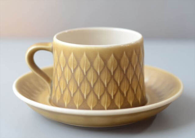 デンマーク製 クイストゴー レリーフ カップ&ソーサー relief B&G Bing & Grondahl J.H.Quistgaard 北欧ヴィンテージ _260513