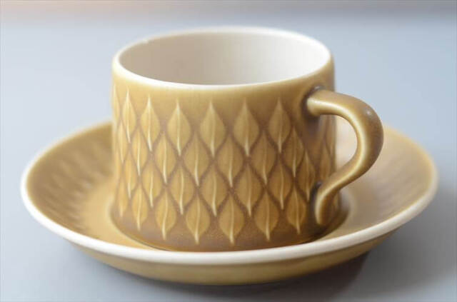 デンマーク製 クイストゴー レリーフ カップ&ソーサー relief B&G Bing & Grondahl J.H.Quistgaard 北欧ヴィンテージ _260513