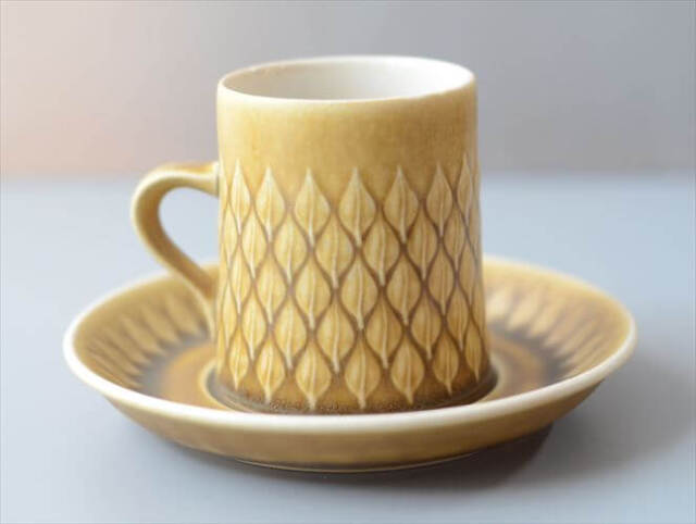 デンマーク製 クイストゴー レリーフ カップ&ソーサー relief B&G Bing & Grondahl J.H.Quistgaard 北欧ヴィンテージ _260513