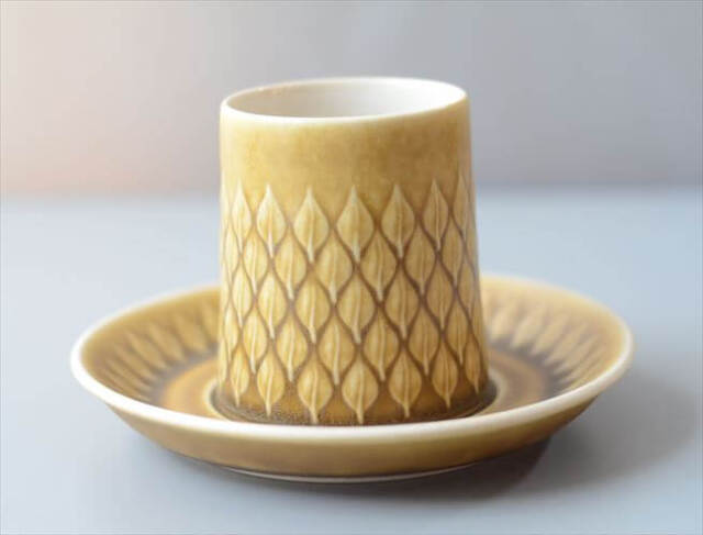 デンマーク製 クイストゴー レリーフ カップ&ソーサー relief B&G Bing & Grondahl J.H.Quistgaard 北欧ヴィンテージ _260513
