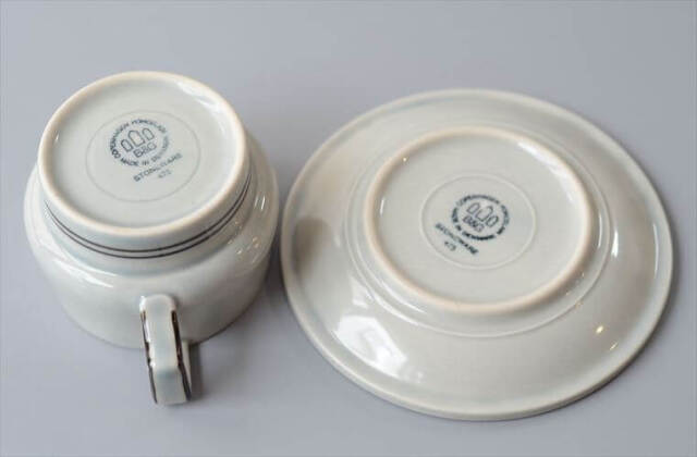 デンマーク製 クイストゴー columbia ティーカップ＆ソーサー コロンビア B&G J.H.Quistgaard 北欧ヴィンテージ _260514