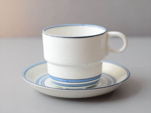 Gustavsberg グスタフスベリ DART カップ&ソーサー ダート スウェーデン 北欧 食器 磁器 アンティーク ヴィンテージ_260514
