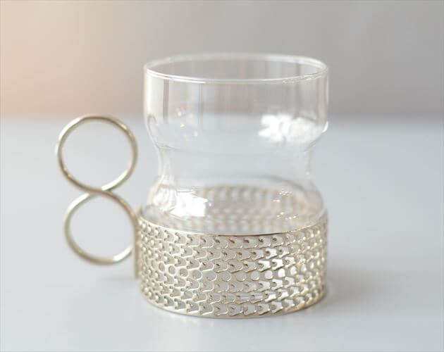 iittala イッタラ Tsaikka ツァイッカ グラスカップ クリア×シルバー ホルダー ガラス 北欧 ヴィンテージ_260522