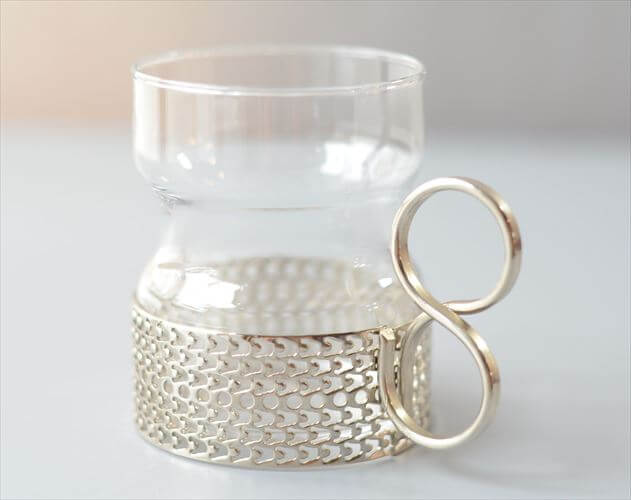 iittala イッタラ Tsaikka ツァイッカ グラスカップ クリア×シルバー ホルダー ガラス 北欧 ヴィンテージ_260522