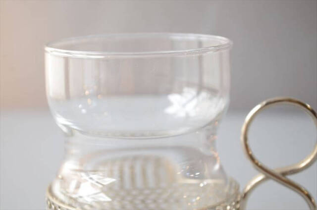 iittala イッタラ Tsaikka ツァイッカ グラスカップ クリア×シルバー ホルダー ガラス 北欧 ヴィンテージ_260522