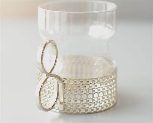 iittala イッタラ Tsaikka ツァイッカ グラスカップ クリア×シルバー ホルダー ガラス 北欧 ヴィンテージ_260522