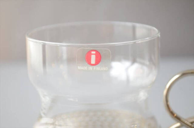 iittala イッタラ Tsaikka ツァイッカ グラスカップ クリア×シルバー ホルダー ガラス 北欧 ヴィンテージ_260522