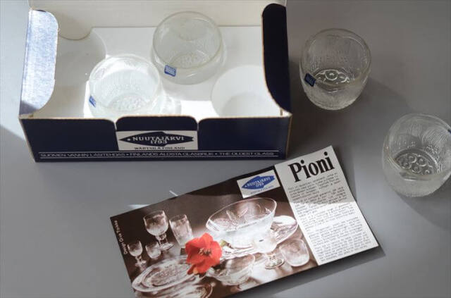 フィンランド製 NUUTAJARVI ARABIA Pioni ショットグラス 30ml