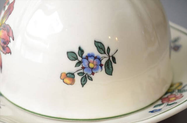 ドイツ製 VILLEROY&BOCH Alt Strassburg カップ&ソーサー ビレロイ＆ボッホ 陶器 アンティーク ヴィンテージ_260610