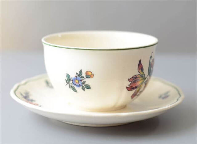ドイツ製 VILLEROY&BOCH Alt Strassburg カップ&ソーサー ビレロイ＆ボッホ 陶器 アンティーク ヴィンテージ_260610