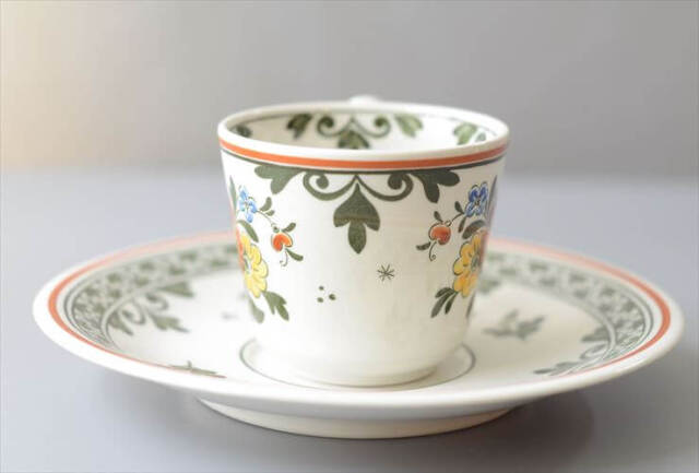ドイツ製 VILLEROY&BOCH Alt Amsterdam カップ&ソーサー ビレロイ＆ボッホ 陶器 アンティーク ヴィンテージ_260610