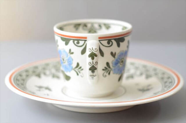 ドイツ製 VILLEROY&BOCH Alt Amsterdam カップ&ソーサー ビレロイ＆ボッホ 陶器 アンティーク ヴィンテージ_260610