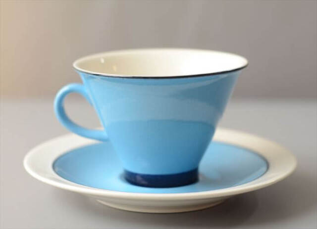 ARABIA アラビア Harlekin Turquoise カップ&ソーサー ハレキン Inkeri Leivo 北欧食器 フィンランド ヴィンテージ_260616
