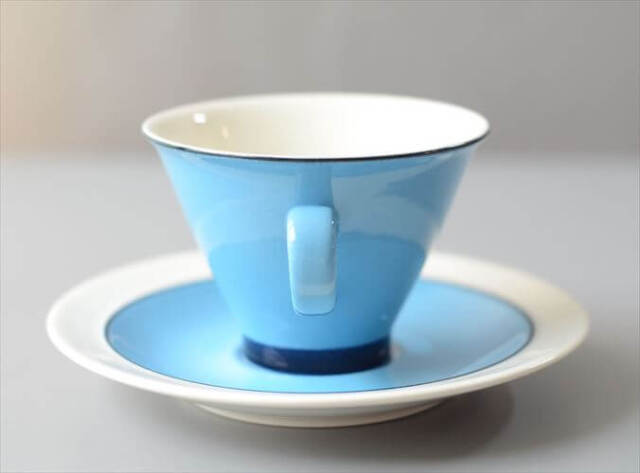 ARABIA アラビア Harlekin Turquoise カップ&ソーサー ハレキン Inkeri Leivo 北欧食器 フィンランド ヴィンテージ_260616