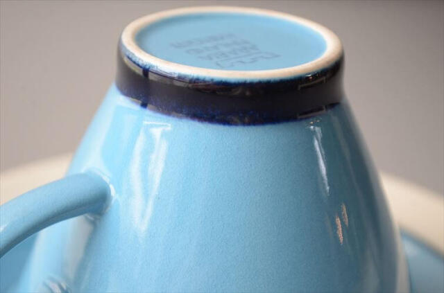 ARABIA アラビア Harlekin Turquoise カップ&ソーサー ハレキン Inkeri Leivo 北欧食器 フィンランド ヴィンテージ_260616