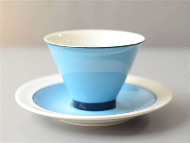 ARABIA アラビア Harlekin Turquoise カップ&ソーサー ハレキン Inkeri Leivo 北欧食器 フィンランド ヴィンテージ_260616