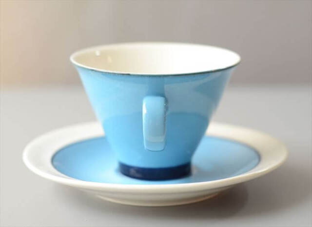 ARABIA アラビア Harlekin Turquoise カップ&ソーサー ハレキン Inkeri Leivo 北欧食器 フィンランド ヴィンテージ_260616