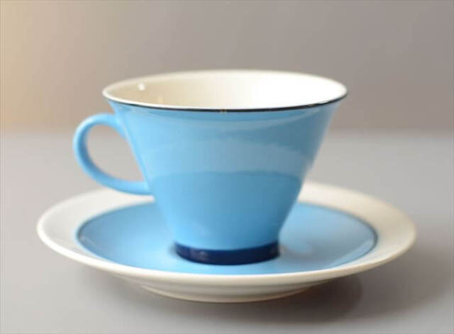 ARABIA アラビア Harlekin Turquoise カップ&ソーサー ハレキン Inkeri Leivo 北欧食器 フィンランド ヴィンテージ_260616