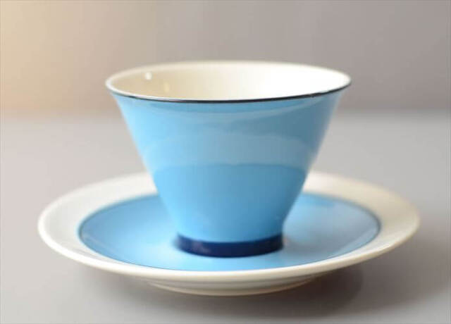 ARABIA アラビア Harlekin Turquoise カップ&ソーサー ハレキン Inkeri Leivo 北欧食器 フィンランド ヴィンテージ_260616