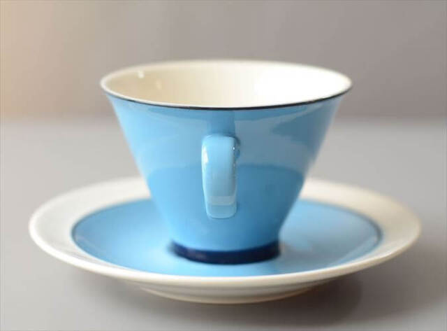 ARABIA アラビア Harlekin Turquoise カップ&ソーサー ハレキン Inkeri Leivo 北欧食器 フィンランド ヴィンテージ_260616