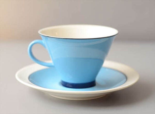 ARABIA アラビア Harlekin Turquoise カップ&ソーサー ハレキン Inkeri Leivo 北欧食器 フィンランド ヴィンテージ_260616