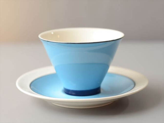 ARABIA アラビア Harlekin Turquoise カップ&ソーサー ハレキン Inkeri Leivo 北欧食器 フィンランド ヴィンテージ_260616