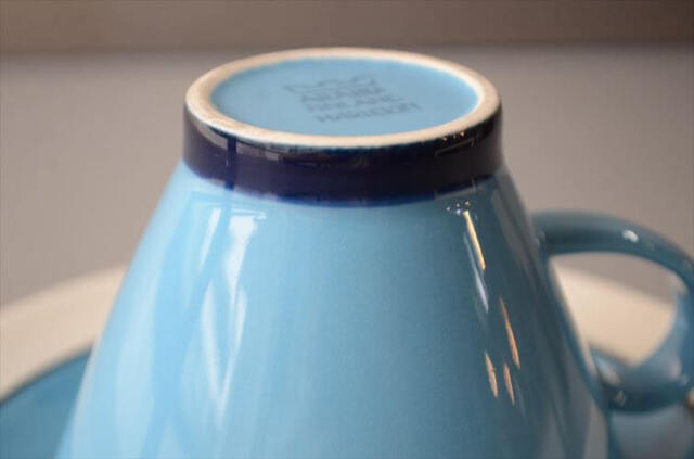 ARABIA アラビア Harlekin Turquoise カップ&ソーサー ハレキン Inkeri Leivo 北欧食器 フィンランド ヴィンテージ_260616