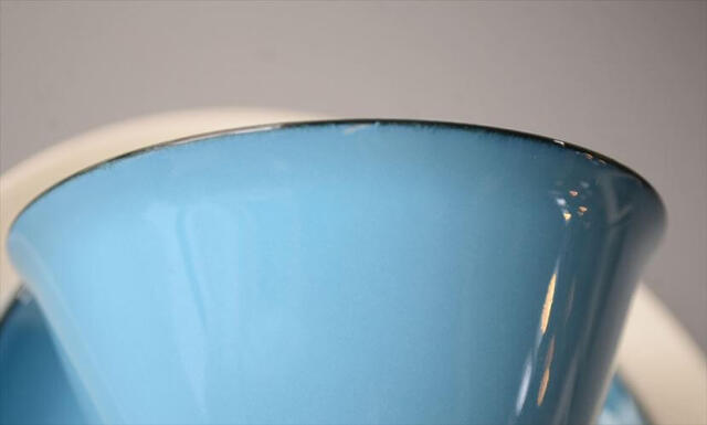 ARABIA アラビア Harlekin Turquoise カップ&ソーサー ハレキン Inkeri Leivo 北欧食器 フィンランド ヴィンテージ_260616