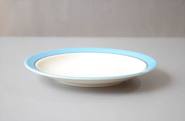 ARABIA アラビア Harlekin Turquoise 17cm プレート お皿 ハレキン Inkeri Leivo 北欧食器 フィンランド ヴィンテージ _260617