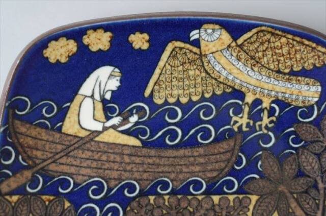 ARABIA アラビア Kalevala 1980年 イヤープレート Raija Uosikkinen カレワラ フィンランド 絵皿 陶板 北欧 ヴィンテージ_260617