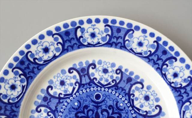 ARABIA アラビア ALI 17cm プレート アリ ブルー お皿 北欧食器 フィンランド 陶器 ヴィンテージ アンティーク_260709