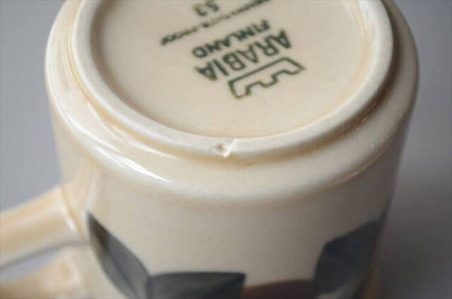 ARABIA アラビア Ruija コーヒーカップ＆ソーサー ルイージャ 北欧食器 フィンランド 陶器 北欧 ヴィンテージ _260825