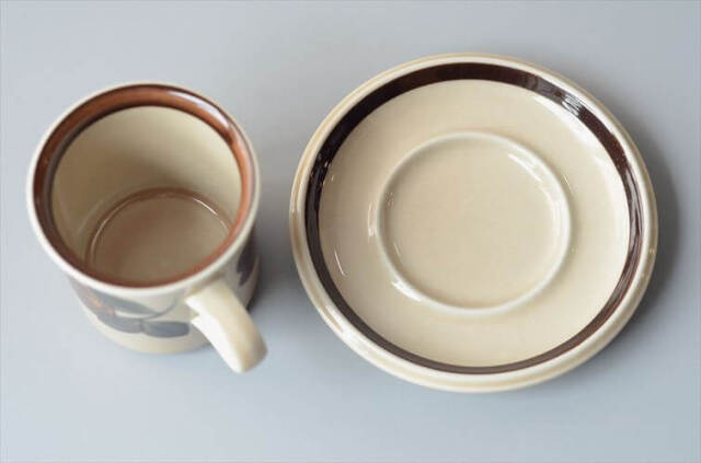 ARABIA アラビア Ruija コーヒーカップ＆ソーサー ルイージャ 北欧食器 フィンランド 陶器 北欧 ヴィンテージ _260825