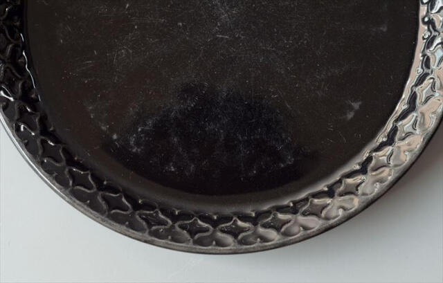 デンマーク製 クイストゴー Cordial Palet ブラック コーディアル 16.5cm プレート B&G J.H.Quistgaard 北欧 ヴィンテージ_260826