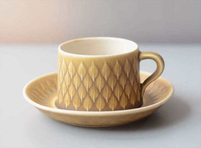 デンマーク製 クイストゴー レリーフ カップ&ソーサー relief B&G Bing & Grondahl J.H.Quistgaard 北欧ヴィンテージ_260918
