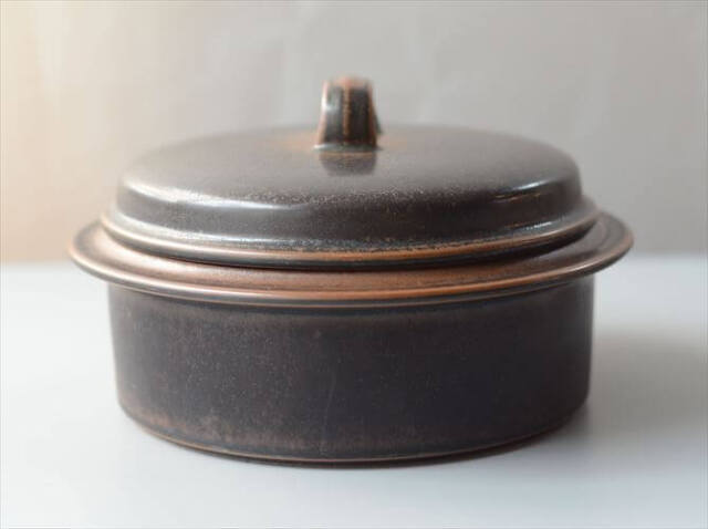 ARABIA アラビア Ruska 大きめ 蓋つきボウル キャセロール 23cm ココット型 ルスカ 北欧 食器 フィンランド ヴィンテージ_261007