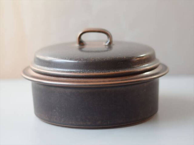 ARABIA アラビア Ruska 大きめ 蓋つきボウル キャセロール 23cm ココット型 ルスカ 北欧 食器 フィンランド ヴィンテージ_261007