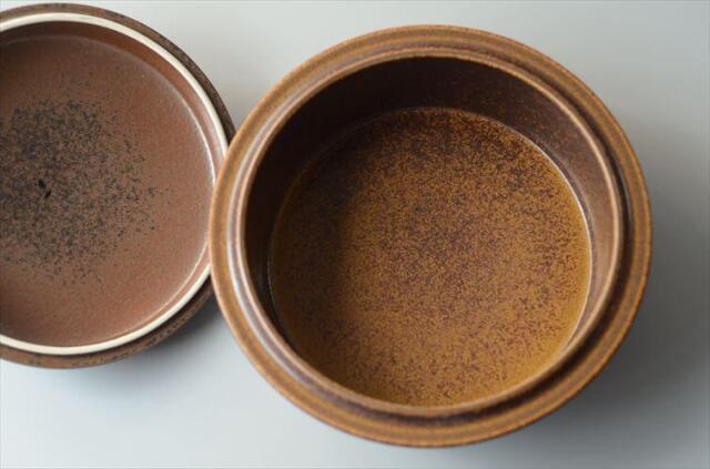 ARABIA アラビア Ruska 大きめ 蓋つきボウル キャセロール 23cm ココット型 ルスカ 北欧 食器 フィンランド ヴィンテージ_261007