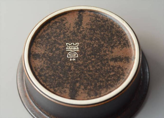 ARABIA アラビア Ruska ボウル 18cm ココット型 ルスカ 北欧 食器 フィンランド 陶器 ヴィンテージ アンティーク_261007