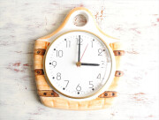 ドイツ製 KIENZLE 陶器の壁時計 電池式 キンツレ 壁掛け時計