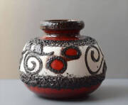 ドイツ製 ヴィンテージ Scheurichと思われる Fat Lava Vase 花瓶 ファットラバー ミッドセンチュリー フラワーベース アンティーク