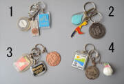 ヨーロッパや北欧から ヴィンテージキーホルダー 3個セット Vintage keychain アンティーク_260528