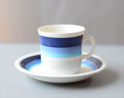 スウェーデン製 Upsala Ekeby Gefle LA MER カップ&ソーサー ゲフレ 北欧食器 磁器 陶器 アンティーク ヴィンテージ_260313