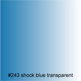 #243 shock blue transparent　半透明