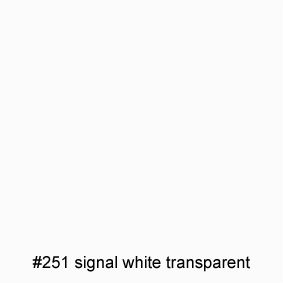 #251 signal white transparent　半透明