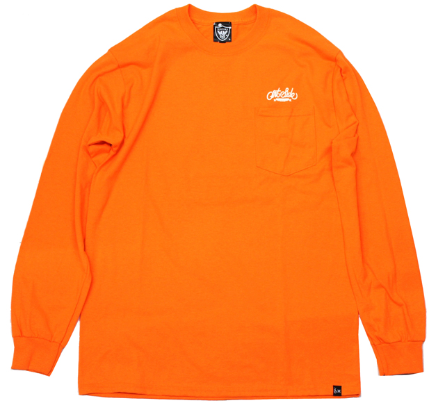 ARTSIDE COOK+WA2デザイン ''LIFE STYLE'' ポケット ロングスリーブTシャツ ブライトカラー 2色展開