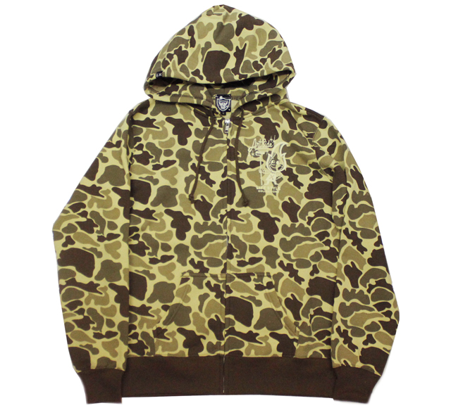 ART SIDE  ''LIFE STYLE''  Zip Hoodパーカー ダックカモ